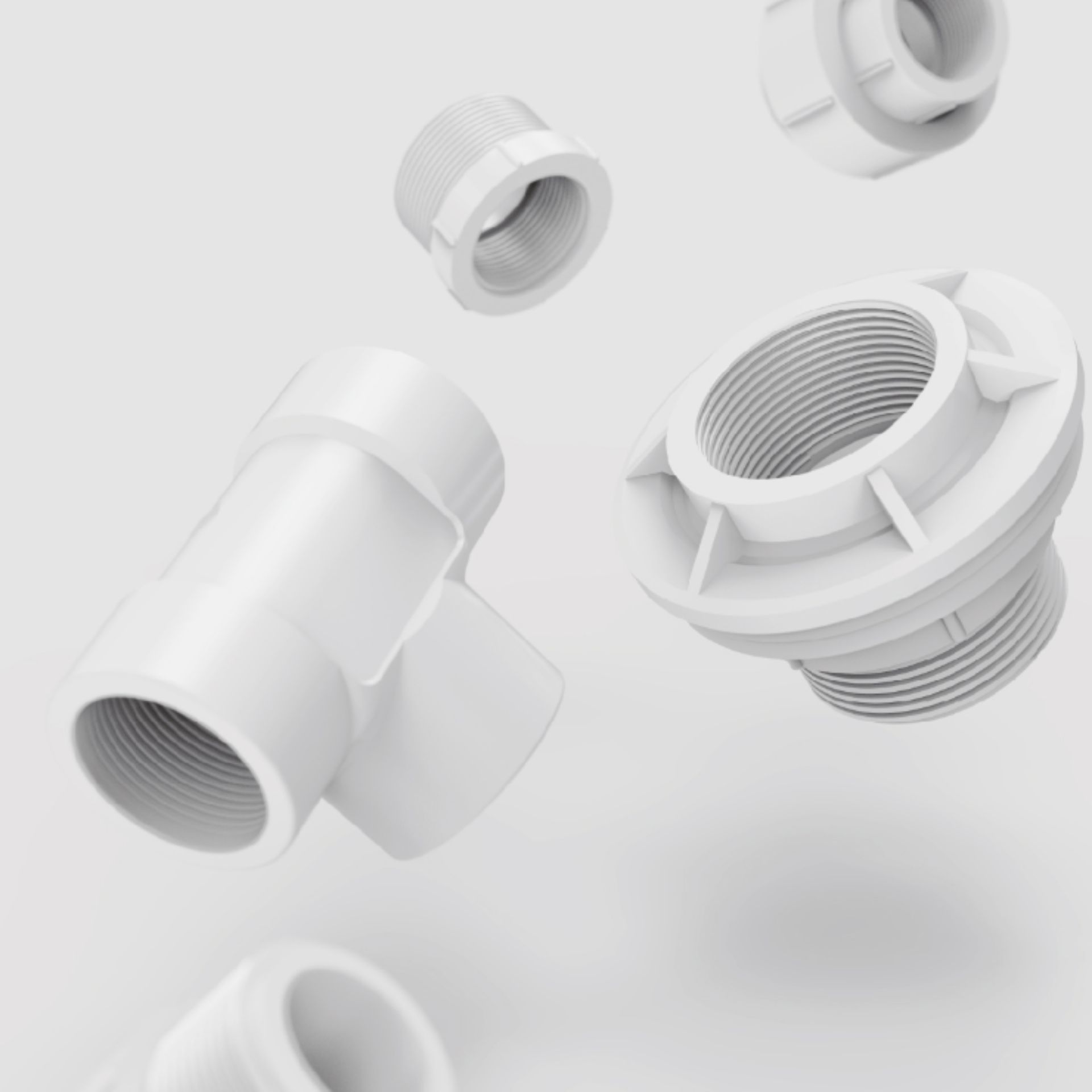 PVC thread fittings (BS Standard)